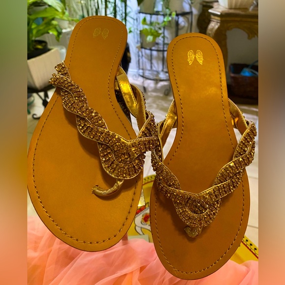 VICTORIA SECRET RHINESTONE SANDLES - Picture 4 of 4